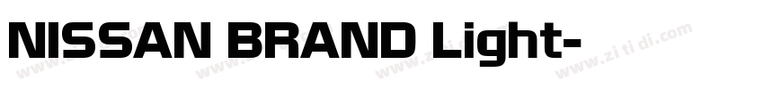 NISSAN BRAND Light字体转换